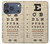S2502 Eye Exam Chart Decorative Decoupage Poster Case For iPhone 17 Pro, 18 Pro