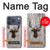 S2505 Reindeer Head Old Wood Texture Graphic Case For iPhone 17 Pro