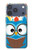 S2521 Cute Nerd Owl Cartoon Case For iPhone 17 Pro, 18 Pro