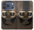 S2645 Vintage Brown Goggles Motorcycle Helmet Case For iPhone 17 Pro