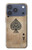 S2928 Vintage Spades Ace Card Case For iPhone 17 Pro, 18 Pro