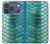 S3414 Green Snake Scale Graphic Print Case For iPhone 17 Pro, 18 Pro