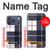 S3452 Plaid Fabric Pattern Case For iPhone 17 Pro