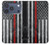 S3687 Firefighter Thin Red Line American Flag Case For iPhone 17 Pro, 18 Pro