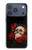 S3753 Dark Gothic Goth Skull Roses Case For iPhone 17 Pro