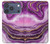 S3896 Purple Marble Gold Streaks Case For iPhone 17 Pro, 18 Pro