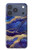 S3906 Navy Blue Purple Marble Case For iPhone 17 Pro, 18 Pro