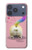 S3923 Cat Bottom Rainbow Tail Case For iPhone 17 Pro, 18 Pro