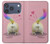 S3923 Cat Bottom Rainbow Tail Case For iPhone 17 Pro, 18 Pro