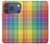 S3942 LGBTQ Rainbow Plaid Tartan Case For iPhone 17 Pro