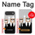 S3557 Bear in Black Suit Case For iPhone Air