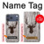 S2505 Reindeer Head Old Wood Texture Graphic Case For iPhone 17 Pro Max