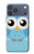 S3029 Cute Blue Owl Case For iPhone 17 Pro Max, 18 Pro Max