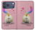S3923 Cat Bottom Rainbow Tail Case For iPhone 17 Pro Max, 18 Pro Max
