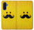 S1145 Yellow Mustache Sun Case For Samsung Galaxy A17
