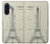 S3474 Eiffel Architectural Drawing Case For Samsung Galaxy A17