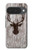 S2505 Reindeer Head Old Wood Texture Graphic Case For Google Pixel 10, 10 Pro