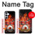 S1431 Skull Drum Fire Rock Case For Samsung Galaxy S25 FE