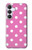 S2358 Pink Polka Dots Case For Samsung Galaxy S25 FE