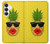 S2443 Funny Pineapple Sunglasses Kiss Case For Samsung Galaxy S25 FE, S26 FE
