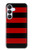 S2638 Black and Red Striped Case For Samsung Galaxy S25 FE