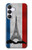 S2859 Vintage France Flag Eiffel Tower Case For Samsung Galaxy S25 FE