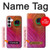 S3201 Pink Peacock Feather Case For Samsung Galaxy S25 FE