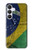 S3297 Brazil Flag Vintage Football Graphic Case For Samsung Galaxy S25 FE