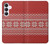 S3384 Winter Seamless Knitting Pattern Case For Samsung Galaxy S25 FE, S26 FE