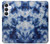 S3439 Fabric Indigo Tie Dye Case For Samsung Galaxy S25 FE