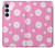 S3500 Pink Floral Pattern Case For Samsung Galaxy S25 FE