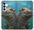 S3871 Cute Baby Hippo Hippopotamus Case For Samsung Galaxy S25 FE, S26 FE