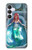 S3911 Cute Little Mermaid Aqua Spa Case For Samsung Galaxy S25 FE