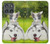 S3795 Kitten Cat Playful Siberian Husky Dog Paint Case For Motorola Edge (2025)