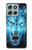 S0752 Blue Fire Grim Wolf Case For Motorola Moto G56
