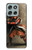 S0796 Japan Red Samurai Case For Motorola Moto G56