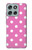 S2358 Pink Polka Dots Case For Motorola Moto G56