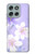 S2361 Purple White Flowers Case For Motorola Moto G56