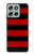 S2638 Black and Red Striped Case For Motorola Moto G56