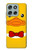 S2760 Yellow Duck Tuxedo Cartoon Case For Motorola Moto G56
