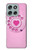 S2847 Pink Retro Rotary Phone Case For Motorola Moto G56