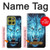 S0752 Blue Fire Grim Wolf Case For Motorola Moto G86