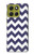 S2345 Navy Blue Shavron Zig Zag Pattern Case For Motorola Moto G86