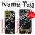 S2544 Japanese Kimono Style Black Flower Pattern Case For Motorola Moto G86