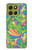 S3273 Flower Line Art Pattern Case For Motorola Moto G86