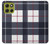 S3452 Plaid Fabric Pattern Case For Motorola Moto G86