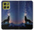 S3555 Wolf Howling Million Star Case For Motorola Moto G86