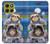 S3915 Raccoon Girl Baby Sloth Astronaut Suit Case For Motorola Moto G86