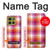 S3941 LGBT Lesbian Pride Flag Plaid Case For Motorola Moto G86
