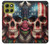 S4015 Skull American Flag Case For Motorola Moto G86